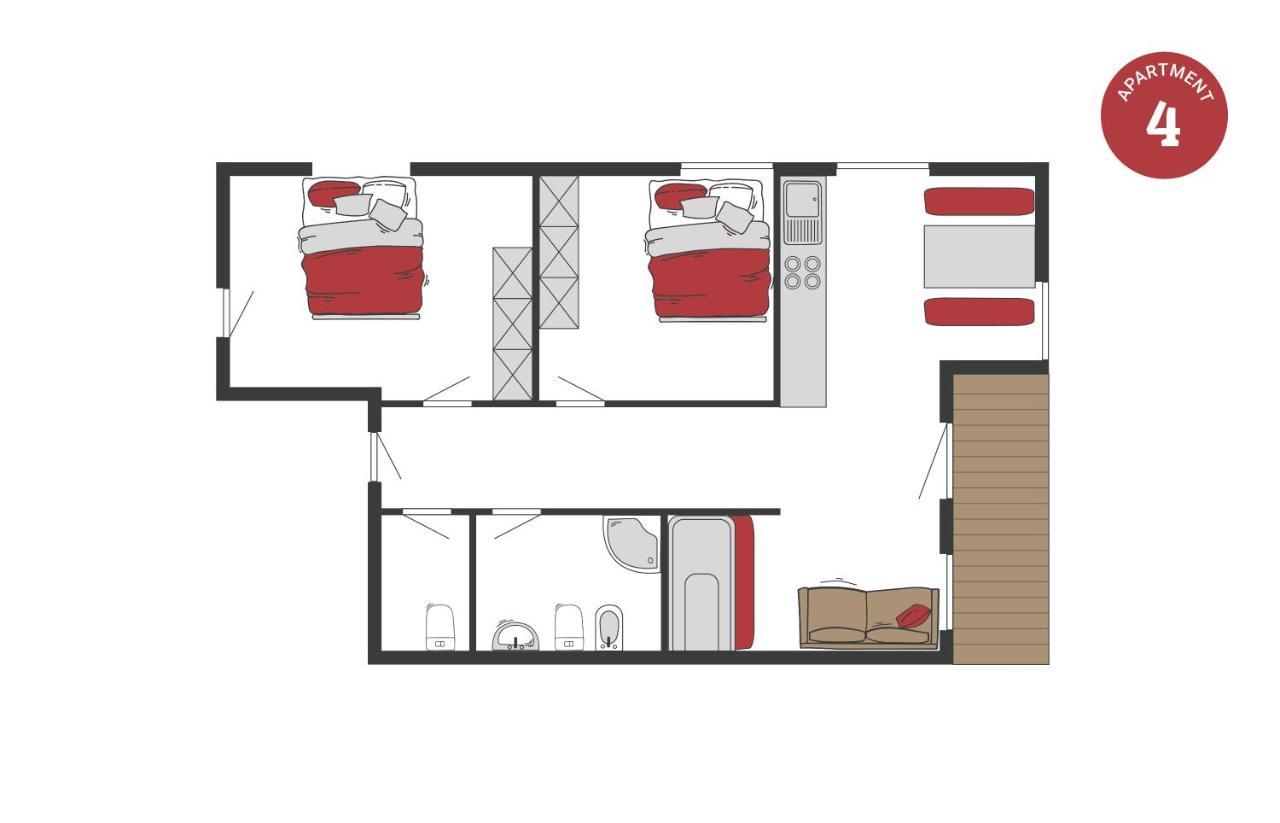 Peil Highend-Basic Apartments San Candido Ruang foto